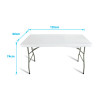 4ft Rectangle Tablecloths Dinmension